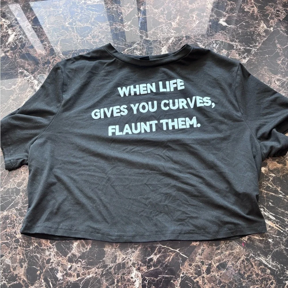 SHEIN Black Statement Tee - Picture 4 of 7